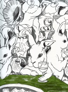 Da Nessuna Parte, Pen, marker on paper, 2009