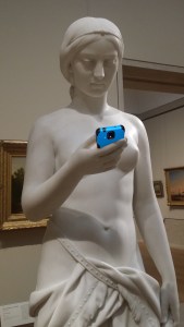 Manipulated photo of ED Palmer's Native American Girl, by Nancy Polo