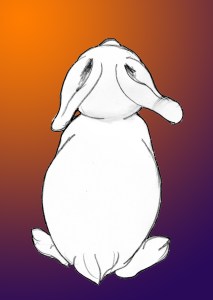 Up, manipulated drawing by Nancy Polo.